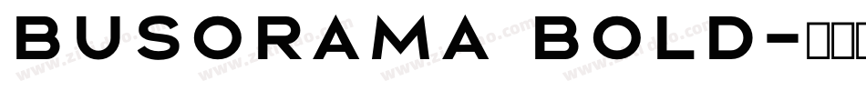 Busorama Bold字体转换